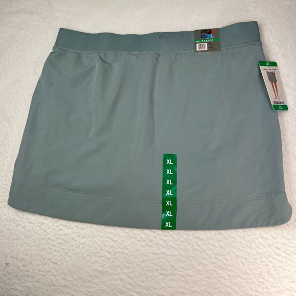 32 Degrees Cool Skort Size XL NWT Silver/Blue Color Elastic Waist Pockets - Picture 4 of 6